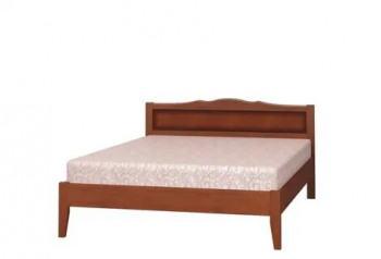 Кровать Карина-7 из массива сосны 1400*2000 Орех в Мотыгино - motygino.mebel54.com | фото