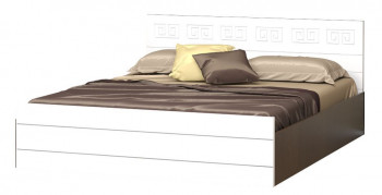 Кровать Корсика-1 1.6 (Венге/Белый глянец) в Мотыгино - motygino.mebel54.com | фото