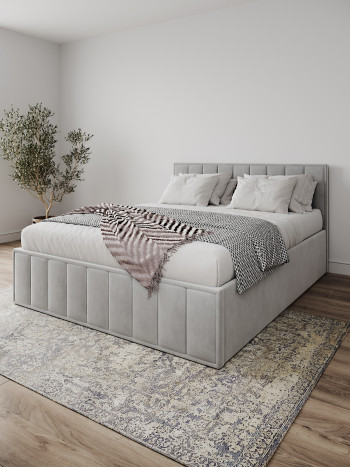 Кровать Лана 1,6 Серый Софт в Мотыгино - motygino.mebel54.com | фото