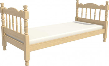 Кровать одинарная Аленка из массива сосны 800*1890 Сосна в Мотыгино - motygino.mebel54.com | фото
