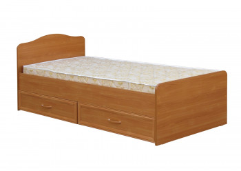 Кровать одинарная с ящиками 800-1 без матраса (круглые спинки) Вишня Оксфорд в Мотыгино - motygino.mebel54.com | фото