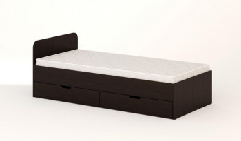 Кровать с ящиками 900 (Венге) в Мотыгино - motygino.mebel54.com | фото