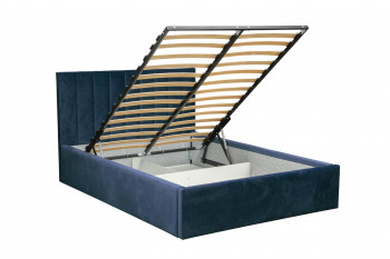 Кровать "Юнона" ш. 1600 (Н=1020мм) (ягуар нэви) в Мотыгино - motygino.mebel54.com | фото