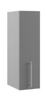 Квадро П 200 шкаф верхний (Белый софт/корпус Серый) в Мотыгино - motygino.mebel54.com | фото