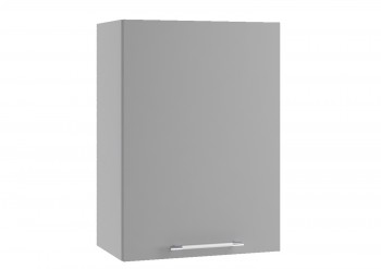 Квадро П 500 шкаф верхний (Белый софт/корпус Серый) в Мотыгино - motygino.mebel54.com | фото