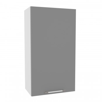 Квадро ВП 500 шкаф верхний высокий (Белый софт/корпус Серый) в Мотыгино - motygino.mebel54.com | фото