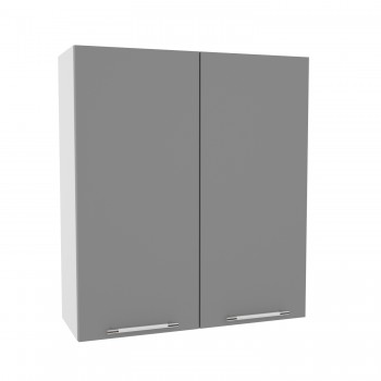 Квадро ВП 800 шкаф верхний высокий (Белый софт/корпус Серый) в Мотыгино - motygino.mebel54.com | фото