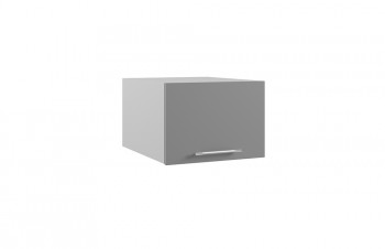 Лофт ГПГ 500 шкаф верхний горизонтальный глубокий (Бетон светлый/корпус Серый) в Мотыгино - motygino.mebel54.com | фото