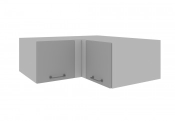 Лофт ГПГУ 1000 шкаф верхний горизонтальный угловой (Штукатурка серая/корпус Серый) в Мотыгино - motygino.mebel54.com | фото