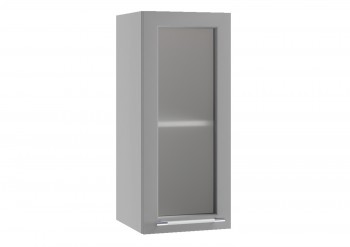 Лофт ПС 300 шкаф верхний со стеклом (Штукатурка серая/корпус Серый) в Мотыгино - motygino.mebel54.com | фото