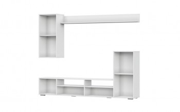 Мебель для гостиной МГС 4 (Белый/Цемент светлый) в Мотыгино - motygino.mebel54.com | фото