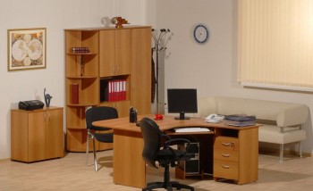 Мебель для персонала Рубин 42 Светлый миланский орех в Мотыгино - motygino.mebel54.com | фото