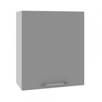 Мелисса П 601 шкаф верхний (Белый скин/корпус Серый) в Мотыгино - motygino.mebel54.com | фото