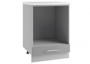 Мелисса СДШ 600 шкаф нижний духовой (Белый скин/корпус Серый) в Мотыгино - motygino.mebel54.com | фото
