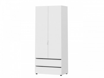 Модульная система "Токио" Шкаф двухстворчатый с двумя ящиками Белый текстурный / Белый текстурный в Мотыгино - motygino.mebel54.com | фото