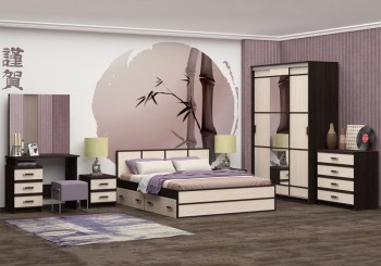 Модульная спальня Сакура в Мотыгино - motygino.mebel54.com | фото