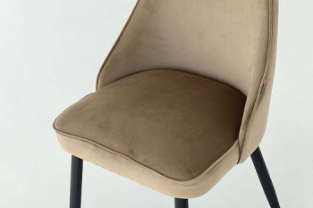 Набор стульев Милан 2 шт (беж велюр/белый) в Мотыгино - motygino.mebel54.com | фото