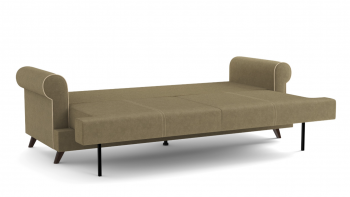 Оливер / диван - кровать 3-х местн. (еврокнижка) (велюр велутто коричневый 23 в Мотыгино - motygino.mebel54.com | фото