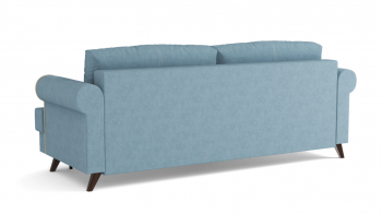 Оливер / диван - кровать 3-х местн. (еврокнижка) (велюр велутто серо-голубой в Мотыгино - motygino.mebel54.com | фото