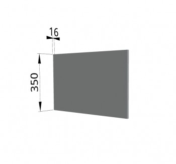Панель торцевая (для шкафа горизонтального глубокого) ГПГ Гарда, Империя, Ройс (Серый Эмалит) в Мотыгино - motygino.mebel54.com | фото