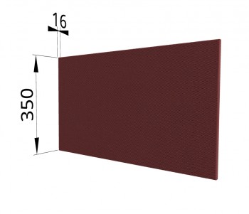 Панель торцевая (для шкафа горизонтального глубокого) ГПГ Квадро (Красная кожа) в Мотыгино - motygino.mebel54.com | фото