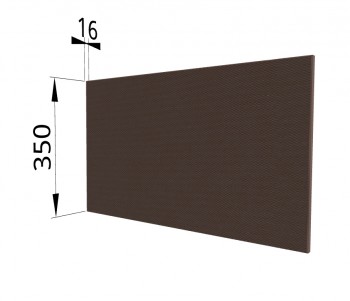 Панель торцевая (для шкафа горизонтального глубокого) ГПГ Квадро (Шоколад кожа) в Мотыгино - motygino.mebel54.com | фото