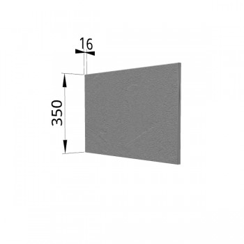 Панель торцевая (для шкафа горизонтального глубокого) ГПГ Лофт (Штукатурка серая) в Мотыгино - motygino.mebel54.com | фото