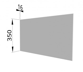 Панель торцевая (для шкафа горизонтального глубокого) ГПГ Ройс (Белый софт) в Мотыгино - motygino.mebel54.com | фото