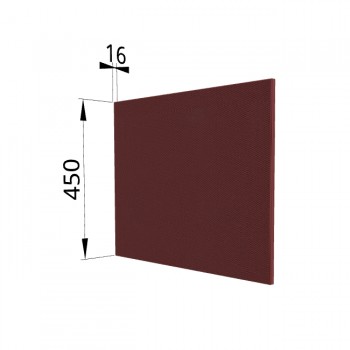 Панель торцевая (для шкафа горизонтального глубокого высокого) ГВПГ Квадро (Красная кожа) в Мотыгино - motygino.mebel54.com | фото