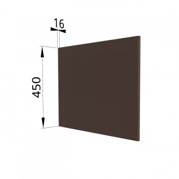 Панель торцевая (для шкафа горизонтального глубокого высокого) ГВПГ Квадро (Шоколад кожа) в Мотыгино - motygino.mebel54.com | фото