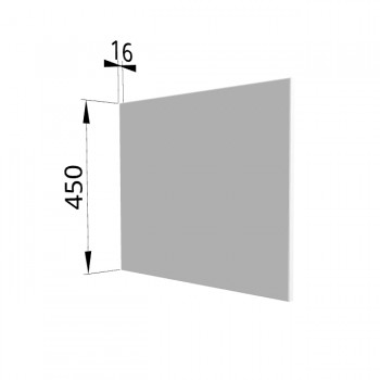 Панель торцевая (для шкафа горизонтального глубокого высокого) ГВПГ Ройс (Белый софт) в Мотыгино - motygino.mebel54.com | фото