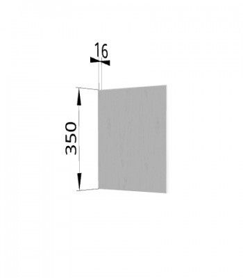 Панель торцевая (для шкафа горизонтального) ПГ Гранд (Белый) в Мотыгино - motygino.mebel54.com | фото