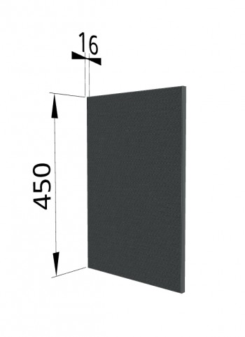 Панель торцевая (для шкафа горизонтального высокого) ВПГ Квадро (Железо) в Мотыгино - motygino.mebel54.com | фото