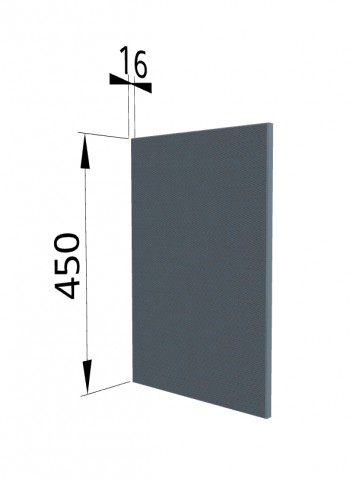 Панель торцевая (для шкафа горизонтального высокого) ВПГ Квадро (Лунный свет) в Мотыгино - motygino.mebel54.com | фото