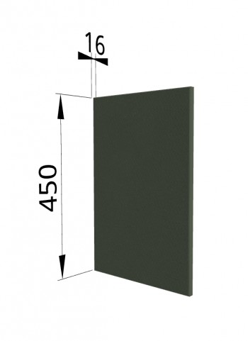 Панель торцевая (для шкафа горизонтального высокого) ВПГ Квадро (Оливково-зеленый) в Мотыгино - motygino.mebel54.com | фото