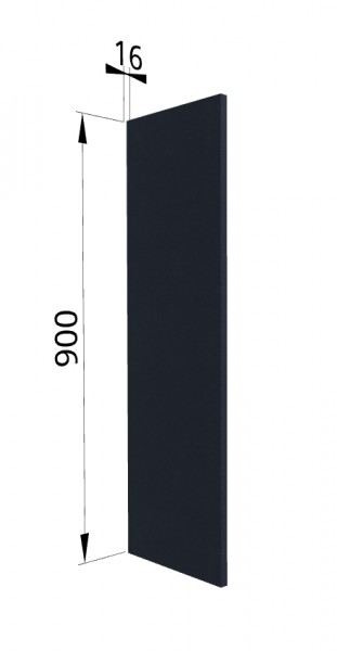 Панель торцевая ВП Квадро (для шкафа верхнего высокого) Черника в Мотыгино - motygino.mebel54.com | фото