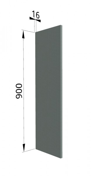 Панель торцевая ВП Квадро (для шкафа верхнего высокого) Нарцисс в Мотыгино - motygino.mebel54.com | фото