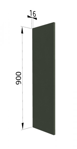 Панель торцевая ВП Квадро (для шкафа верхнего высокого) Оливково-зеленый в Мотыгино - motygino.mebel54.com | фото