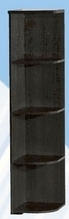 Полка угловая низкая ДЛЯ ГОСТИНОЙ ПУН-305 Венге в Мотыгино - motygino.mebel54.com | фото