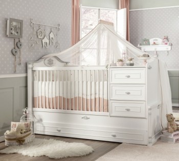 ROMANTIC BABY Детская кровать-трансформер 20.21.1015.00 в Мотыгино - motygino.mebel54.com | фото