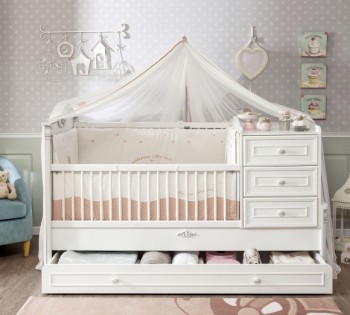 ROMANTIC BABY Детская кровать-трансформер 20.21.1015.00 в Мотыгино - motygino.mebel54.com | фото