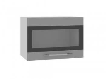 Ройс ГПГСФ 500 Шкаф верхний горизонтальный (Графит софт/корпус Серый) в Мотыгино - motygino.mebel54.com | фото