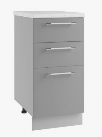 Ройс С2Я 600 Шкаф нижний с ящиком (Графит софт/корпус Серый) в Мотыгино - motygino.mebel54.com | фото