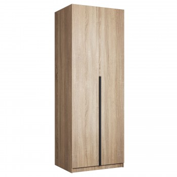 Шкаф 2-х дверный Локер "гармошка" Дуб Сонома (штанга) в Мотыгино - motygino.mebel54.com | фото