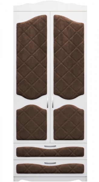 Шкаф 2-х створчатый с ящиками серии Иллюзия 08 Шоколад в Мотыгино - motygino.mebel54.com | фото