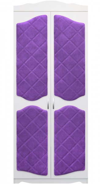Шкаф 2-х створчатый серии Иллюзия 32 фиолетовый в Мотыгино - motygino.mebel54.com | фото