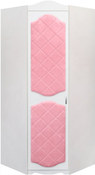 Шкаф угловой Иллюзия 36 Светло-розовый в Мотыгино - motygino.mebel54.com | фото