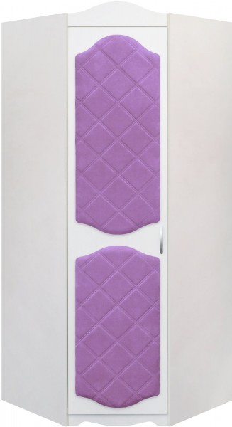 Шкаф угловой Иллюзия 67 Светло-фиолетовый в Мотыгино - motygino.mebel54.com | фото