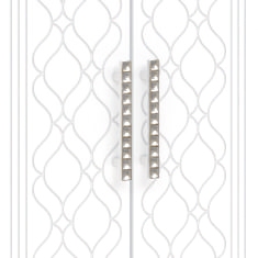 Шкаф 4 двери М21 Спальня Тиффани (белый текстурный) в Мотыгино - motygino.mebel54.com | фото