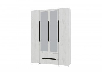 Шкаф 4-х створчатый с ящиками и зеркалами Вега (Прованс) в Мотыгино - motygino.mebel54.com | фото